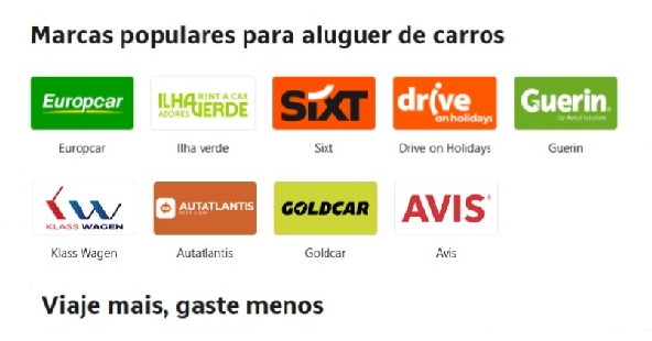 Booking Aluguer de Carros